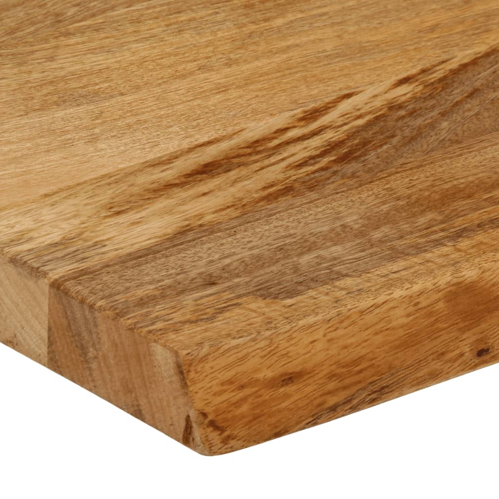 Tischplatte mit Baumkante 90x40x2,5 cm Massivholz Mango